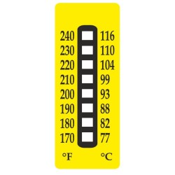 77C/116C, Temperature  Indicating Strip , 10pcs/pkt