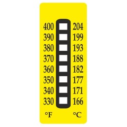 166C/204C, Temperature  Indicating Strip , 10pcs/pkt