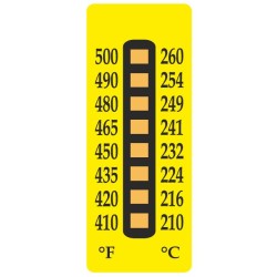 210C/260C, Temperature  Indicating Strip , 10pcs/pkt