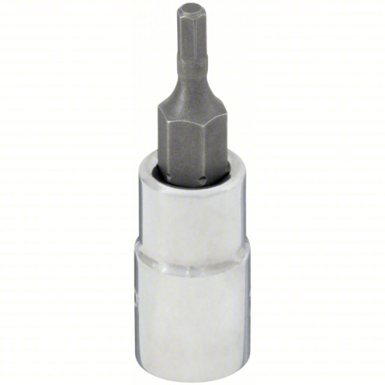 P168, 1/4 in Drive Size, Hex Tip, 3.5 mm Tip Size, 1 1/2 in Overall Lg , 5PCS/PKT