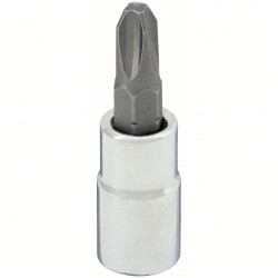 P147, Socket Bit: 1/4 in Drive Size, Phillips Tip, #1 Tip Size, 1 1/2 in Overall Lg, Fixed Insert , 5PCS