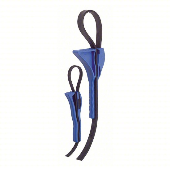 J027, Strap Wrench Set: For 4 in_12 in Outside Dia, 4 1/2 in_3 1/4 in Handle Lg, Polypropylene, 5pcs/box