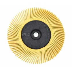 6", Radial Bristle Brush, Arbor Hole, Ceramic, 80 Abrasive Grit, 2pcs/box