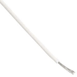 White,Cables, Wires ,Single Conductor Cables (Hook-Up Wire)  12 AWG, 3.3 mm², 100 ft, 30.5 m