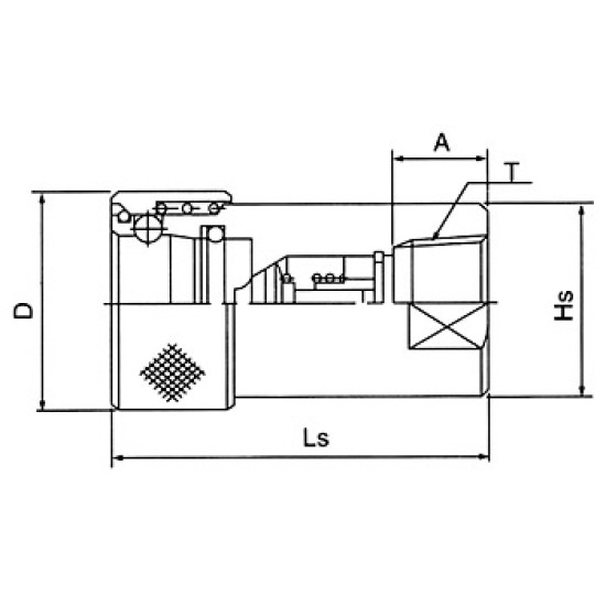 6HS, FEMALE THREAD HYDRAULIC COUPLER , 3/4"