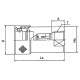 6HS, FEMALE THREAD HYDRAULIC COUPLER , 3/4"