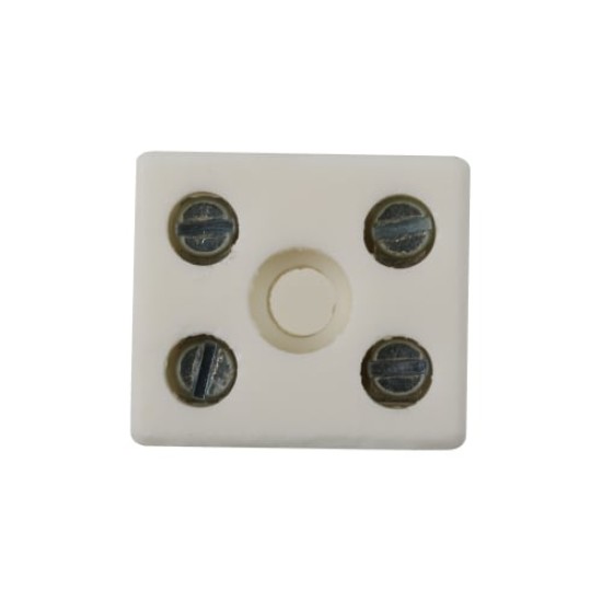 Ceramic Terminals, 2 Way Non-Fused , 8 AWG(3.26mm), 57A, 10mm², Screw Down , 450 V, 5pcs/pkt