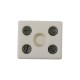 Ceramic Terminals, 2 Way Non-Fused , 8 AWG(3.26mm), 57A, 10mm², Screw Down , 450 V, 5pcs/pkt