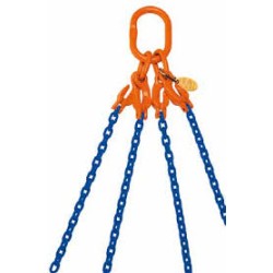pewag Clevis set , 5 ft. Adjustable, Oblong, Sling Hook Chain Sling, 