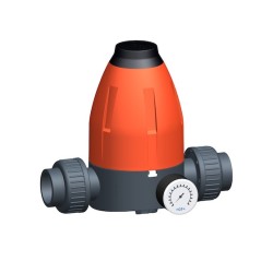 800 056 573,GF Pressure retaining valve type 586 (161586114)  c/w adapter and manometer in sch80 