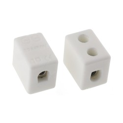 Ceramic Terminals,1 Way Non-fused , 12 AW(2.05mm)G, 5 to 32A, Screw, 4mm2, Screw Down , 450 V,10pcs/pkt