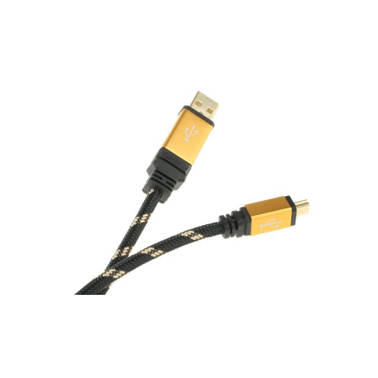 Male USB A to Male Mini USB B Cable, USB 2.0, 1.8m