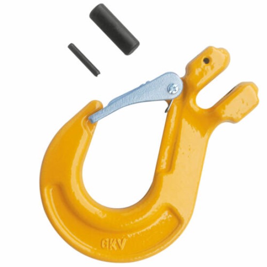 H-LIFT G80 CLEVIS SLING HOOK WITH LATCH 10MM 3.15T , J DEPTH 65mm X Width 45mm