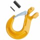 H-LIFT G80 CLEVIS SLING HOOK WITH LATCH 10MM 3.15T , J DEPTH 65mm X Width 45mm