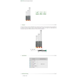 6pcs precision screwdriver set 