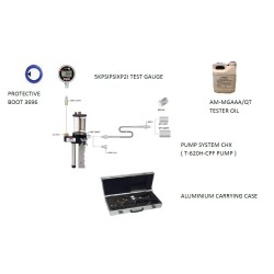 AMETEK DIGITAL PRESSURE TEST GAUGE 5KPSIXP2I WITH PUMP SYSTEM CHX (PUMP T-620H-CPF),  AMETEK DIGITAL PRESSURE TEST GAUGE 5KPSIXP2I WITH PUMP SYSTEM CHX (PUMP T-620H-CPF),