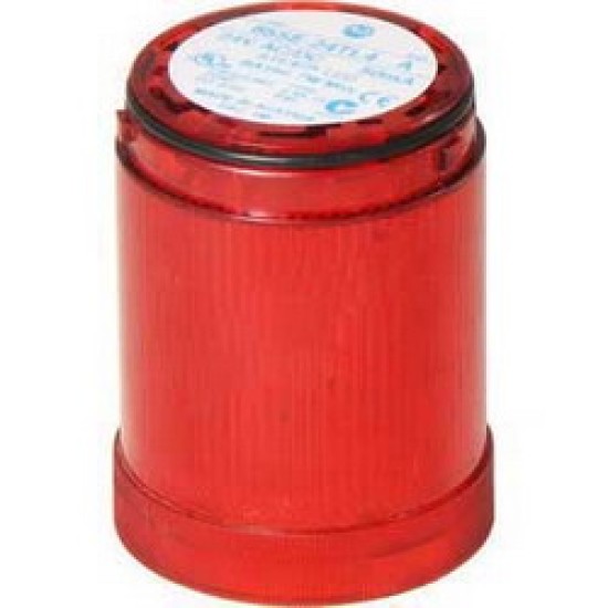 855E-RED Control Tower Stack Light, 24V AC/DC Full Voltage, Red Steady Incandescent      