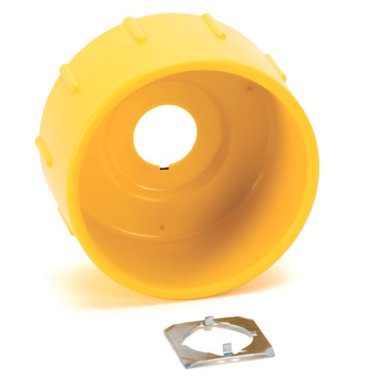 OD88mm X H 44mm,Plastic Guard. Round Yellow, 22mm ID , Safety Cover