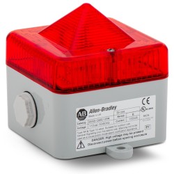 855B-GMS24R4, Red color  ,24V AC/DC ,BEACON Mini Square Beacons