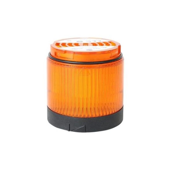  Amber Output Color, 856T 70 mm Light Modules, Black Housing Color, 24V  Steady LED,Standard Lens Finish