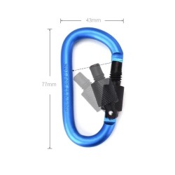 8mm X 78mm Length Carabiner Hooks, Alumnium Shackle ,10PCS/PKT