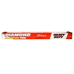 Diamond Aluminium Foil , 18"(W) x 37.5 sq ft (L) ,Service Temperature Range From − 30C to 100C .