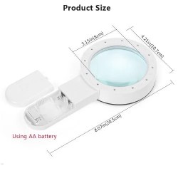 Magnifier Handheld 12 LED Lighted Magnifying Glass (30X) Magnifier Handheld 12 LED Lighted Magnifying Glass (30X)