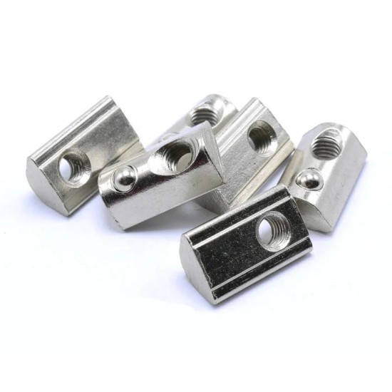 SUS M8 X 13(W) PROFILE NUT , 22mm Length, Height 7.6mm ,50pcs/pkt