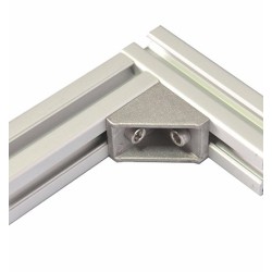 30MM , ANGER BRACKET GUSSET ALUMINIUM , 10pcs/box