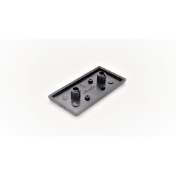 30mm X 60mm, Aluminium Profile Black Colour End Cap Cover,Double Side Tape