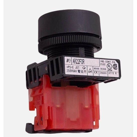 Fuji, 22mm Push Button Switch ,Red 1NC 