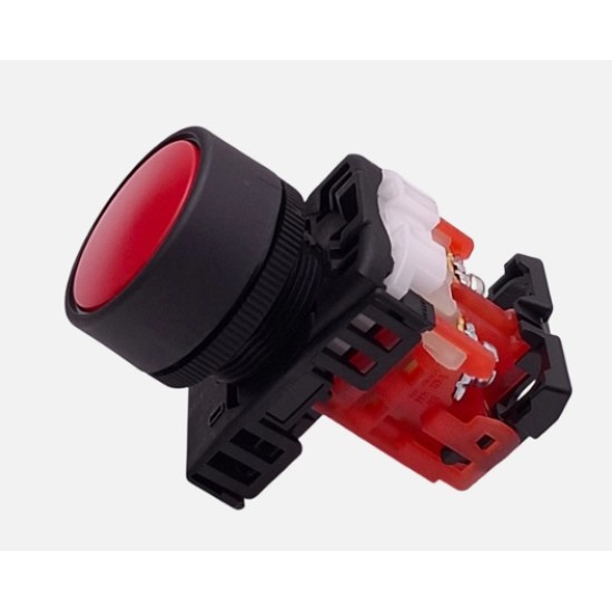 Fuji, 22mm Push Button Switch ,Red 1NC 
