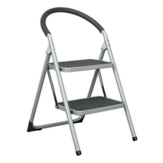 UK, step stool 2-tread 150kg capacity 