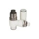 Male thread 1/8" BSPT, tubing 6mm OD X female thread 5mm , Japan Air Fitting