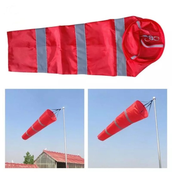 1500mm ,Windsock Outdoor ,Orange with reflective stripes