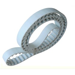 Timing Belt, T5-750-8mm (150T), PU belt , Grey White