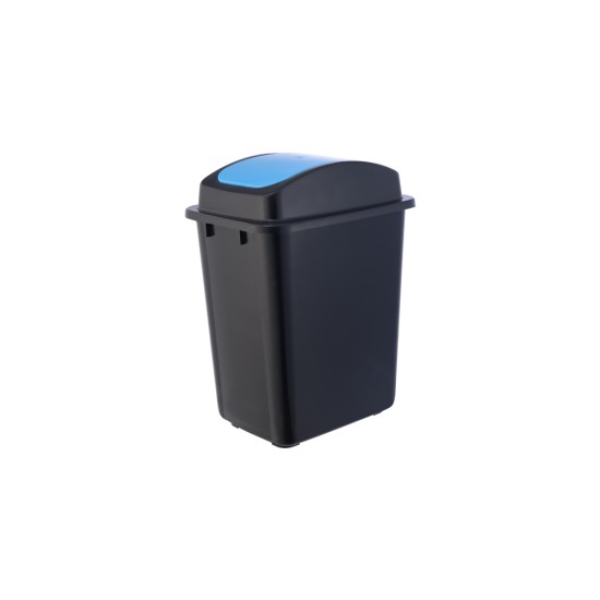 x W30 x H56cm ,Black  40L ,Swing type cover dust bin MODEL:330 ,6set/box