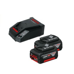 18V BOSCH Starter kit 18V x 4.0ah (2pcs battery & 1 pc charger)