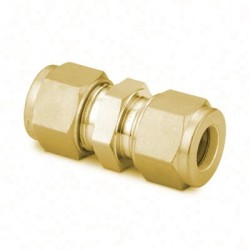 Brass Tube Fitting, Union, 1/4 in. Tube OD