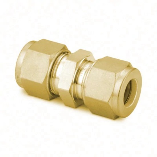 Brass Tube Fitting, Union, 1/2 in. Tube OD