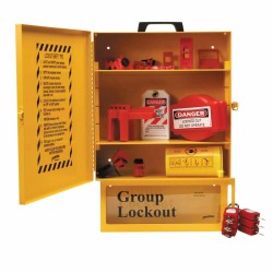 99709, Combined Lockout & Lock Box Station with Safety Padlock 