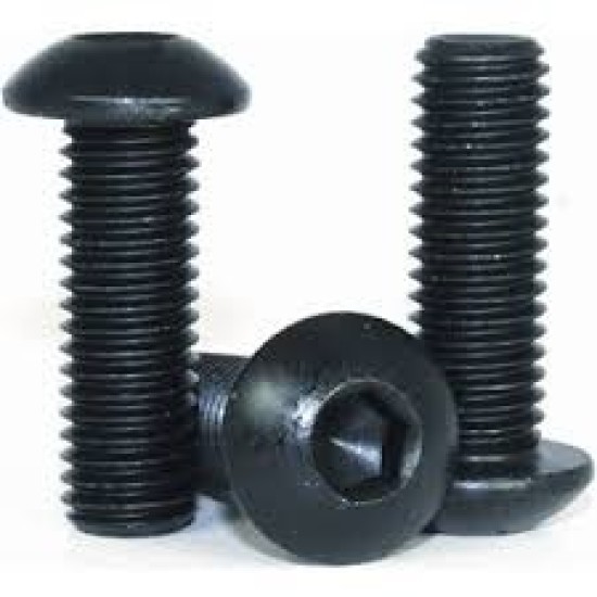 3/16" X 24G X 1/2" - BTN CAP SCREW 06TH BLACK