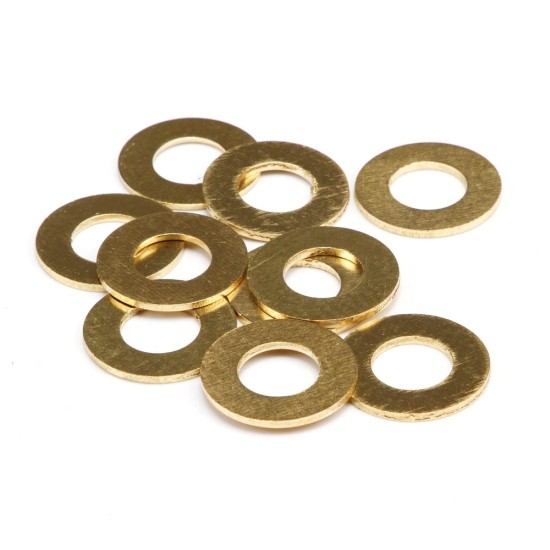 ¼" Brass Flat Washer ,100pcs/pkt