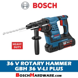 GBH-36VLI, c/w 2pcs x 36 V 4.0 Ah Batteries & 1pc x Charger GAL 3680 CV 