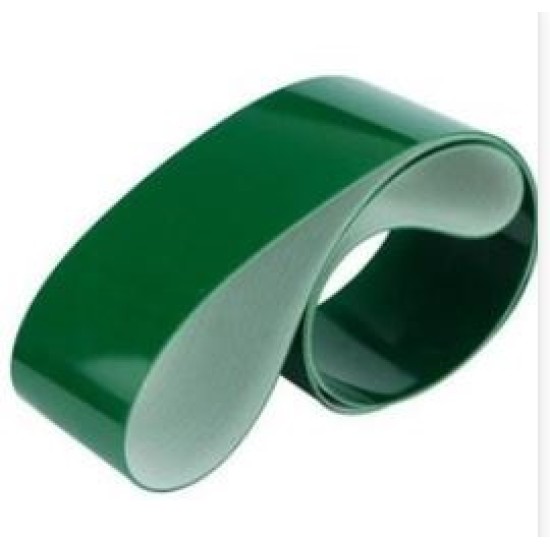 25MM(W) x 2PLY x 2MM(T) x 1640MM ENDLESS, PVC CONVEYOR BELT 2VRA-5-OF/AD (GREEN TOP, WHITE BOTTOM) 