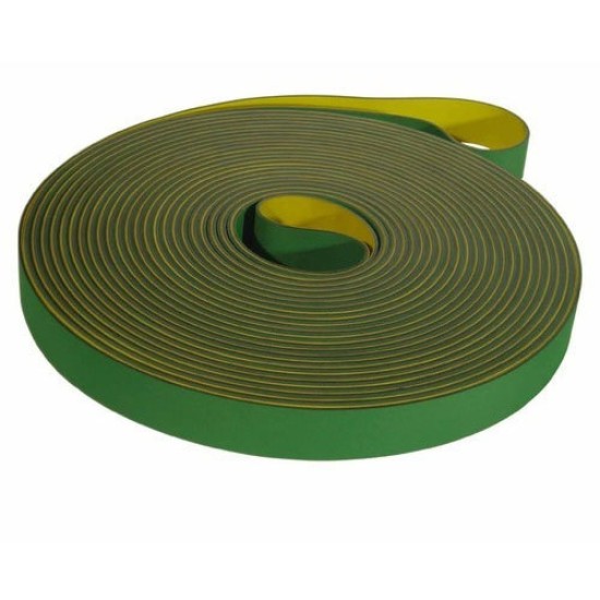 Rubber Conveyor Belt, size: 50mm x 2mm x 7500mm Endless (Green/Yellow)