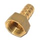 BRASS K.C NIPPLE FEMALE THREAD 1/2" X 1/2" FITTING