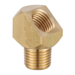1/4" x 1/4" Brass Hex Male X Female Thread Elbow