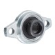 FL004/20mm, Flange Miniature Insert Pillow Block Bearing with Housing