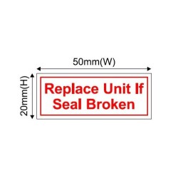 SP GRADE, 50MM LENGTH X 20MM VOID STICKER, RED COLOR , 500pcs/pkt